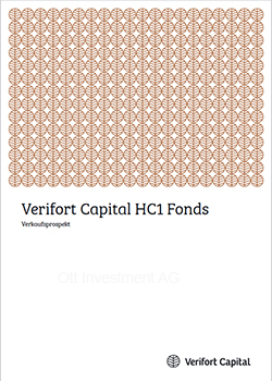 Cover Prospekt Verifort HC 1 250b Makler für Fonds Cover Prospekt Verifort HC 1 Makler für Fonds