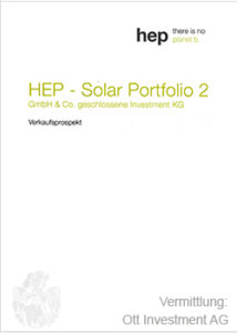 HEP Prospekt Cover Solar Portfolio 2